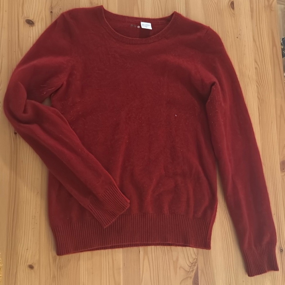 3 Dot cashmere women's sweater, size L, burgundy